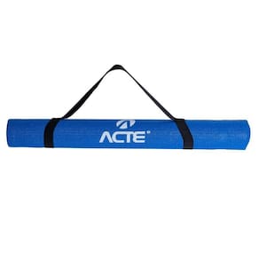 Tapete Yoga Mat em PVC -Alça Transporte Azul T11 Acte Sports