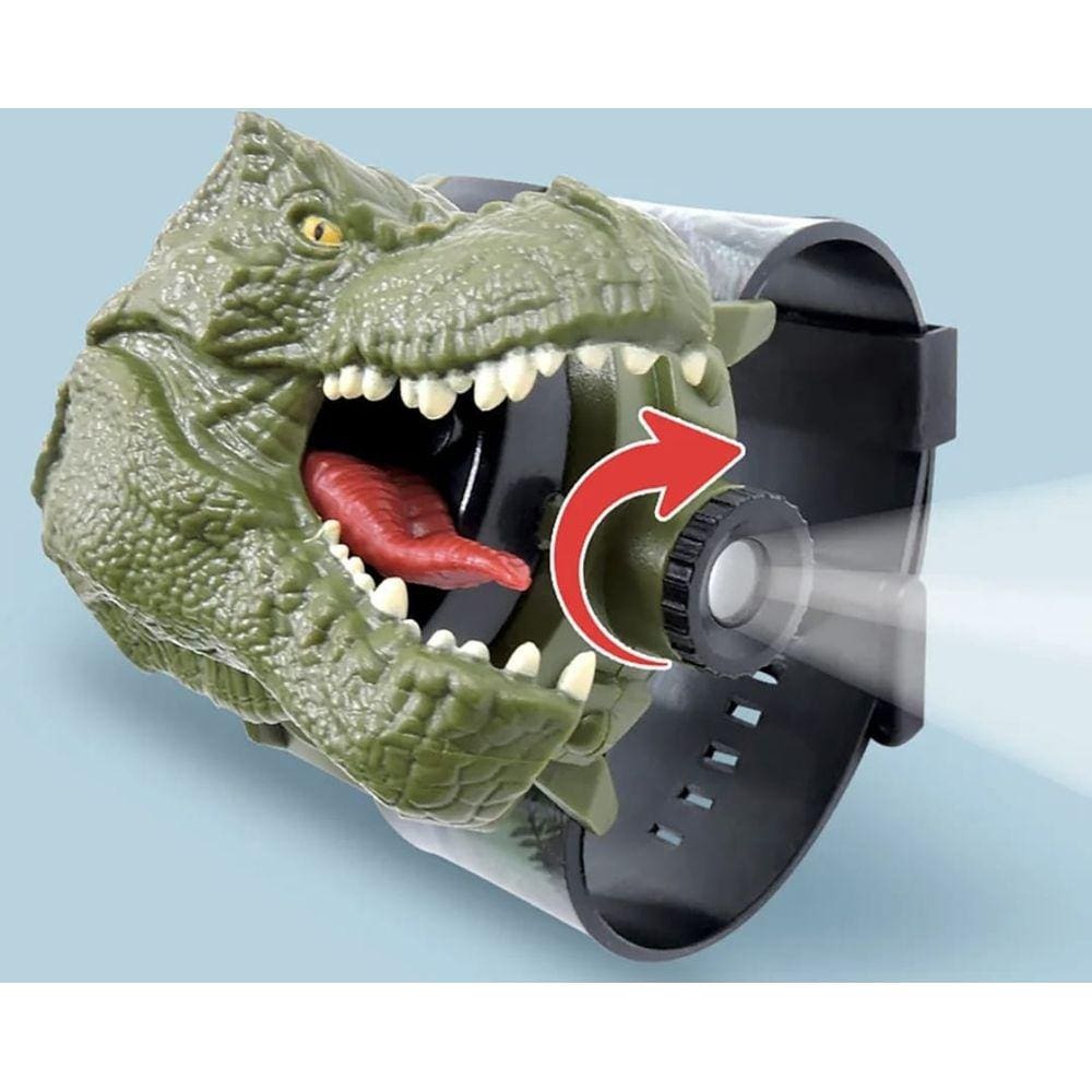 Relógio Infantil Dinossauro 3D com Projetor de 24 Imagens