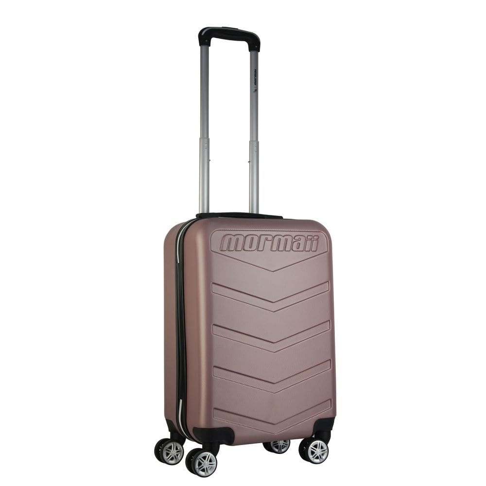 Mala de Bordo Abs para Viagem Mormaii Mor-1542 Cadeado Integrado Rodas Duplas Giro 360 Rose