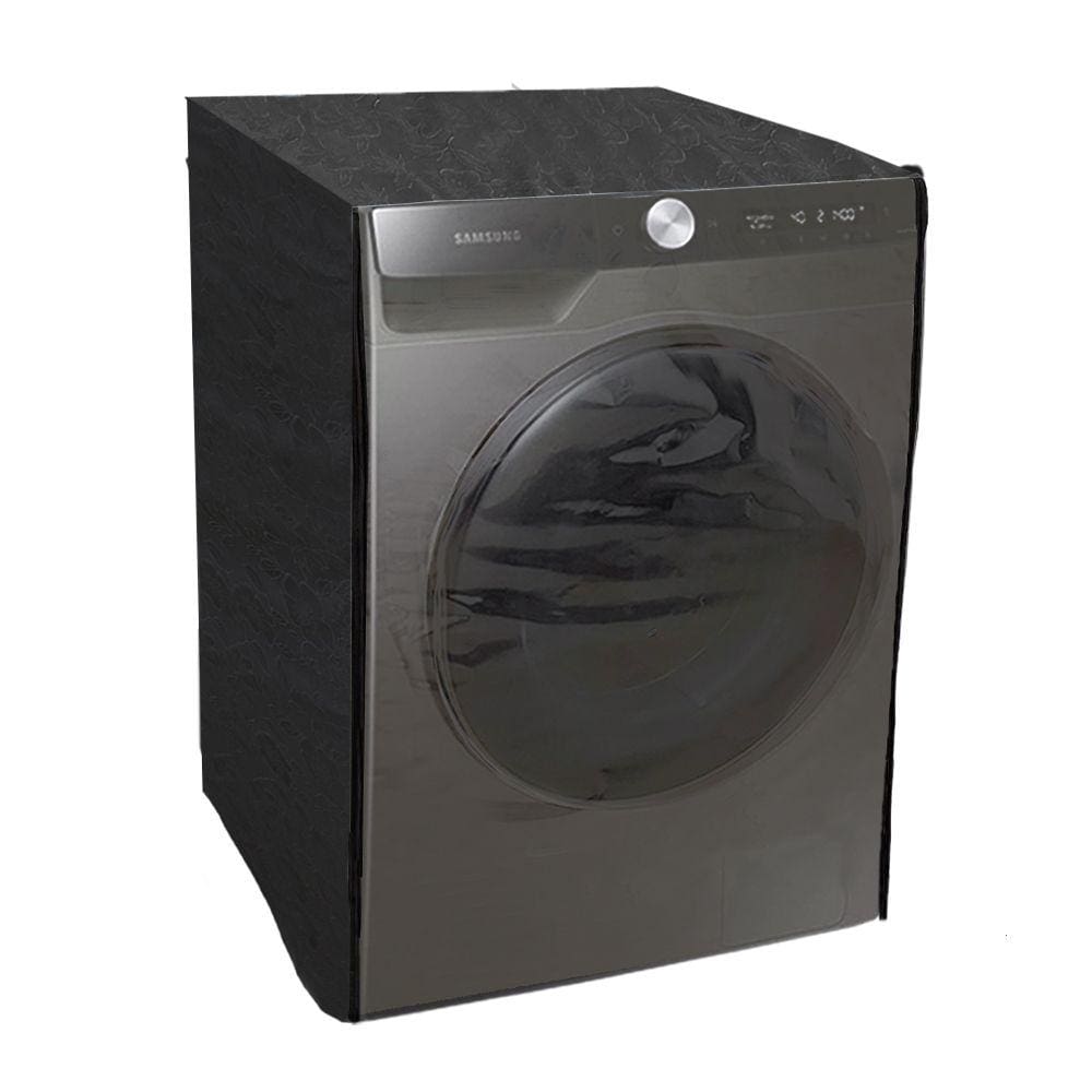Capa Maquina Lava E Seca Samsung 11 Kg Ziper Com Frente Transparente Preta