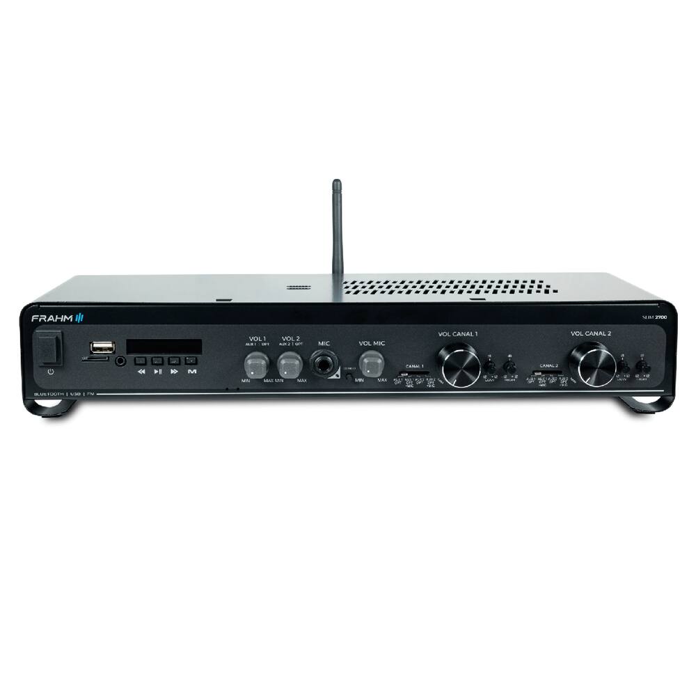 Amplificador 160W USB, Bluetooth e SD SLIM-2700 OPTICAL G5 - Frahm