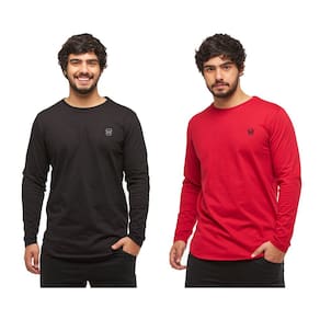 Kit Com 02 Camisetas Longline Masculina Wooks Oversized Manga Comprida Wc2