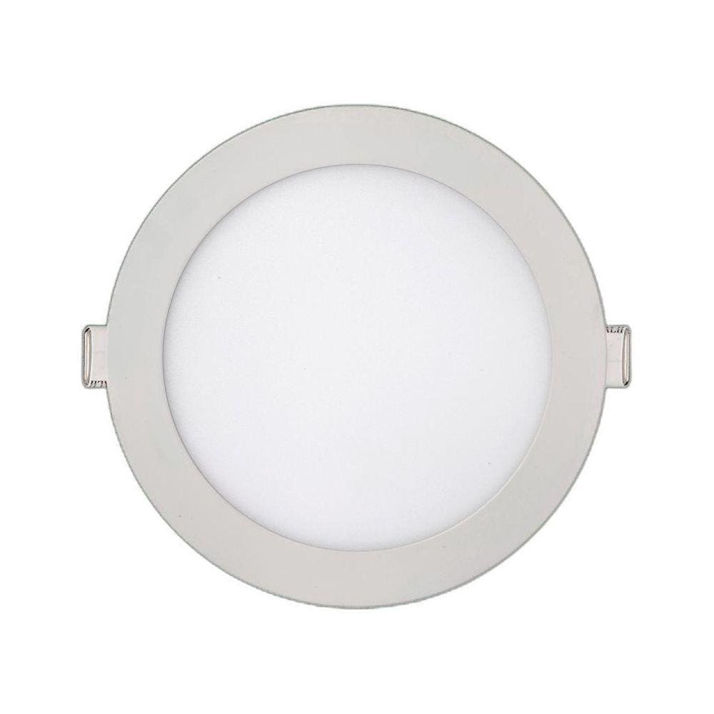 Painel Led Kian Redondo Embutir Branco 24W Bivolt 6000K - Lu