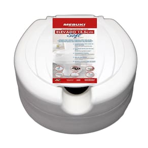 Assento Sanitário Elevado 13,5Cm Soft Branco - Mebuki
