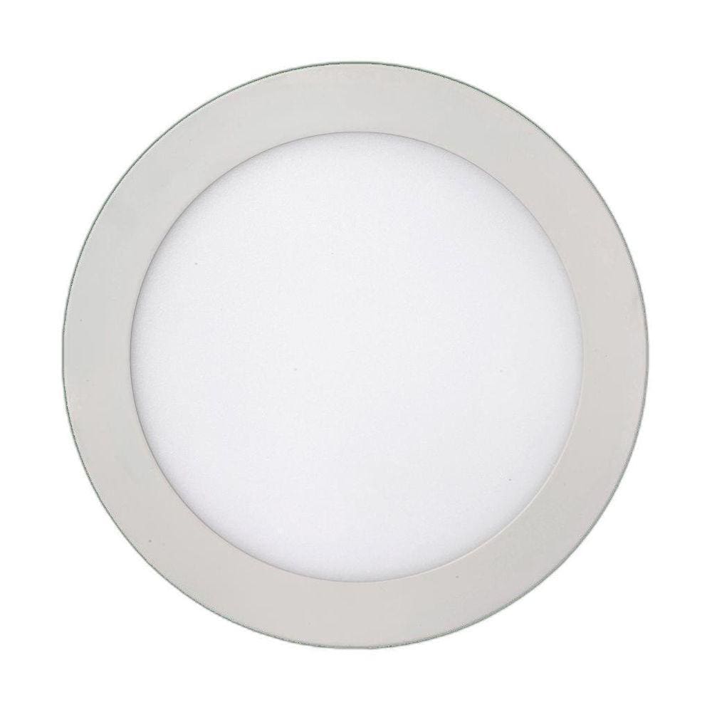 Painel Led Kian Redondo Sobrepor Branco 18W Bivolt 6000K - L