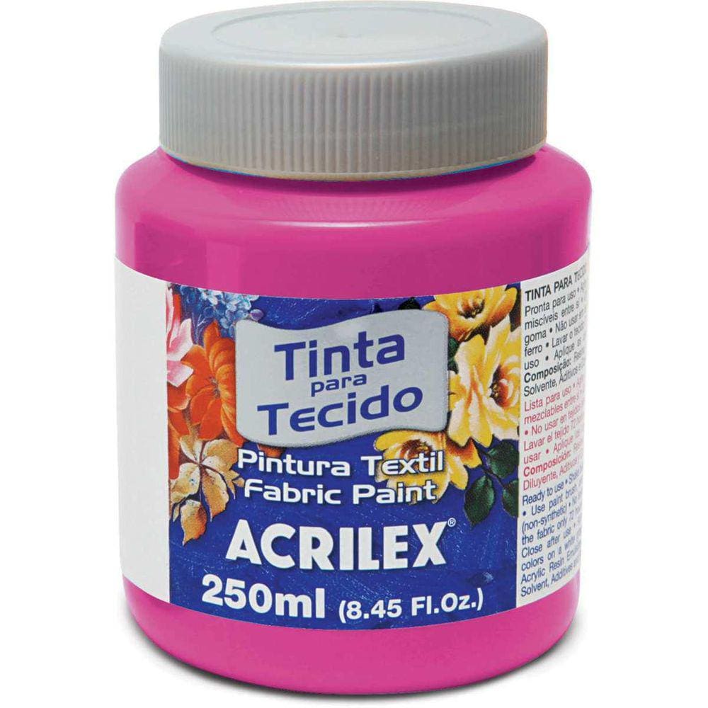 Tinta Tecido Fosca 250Ml Rosa Escuro
