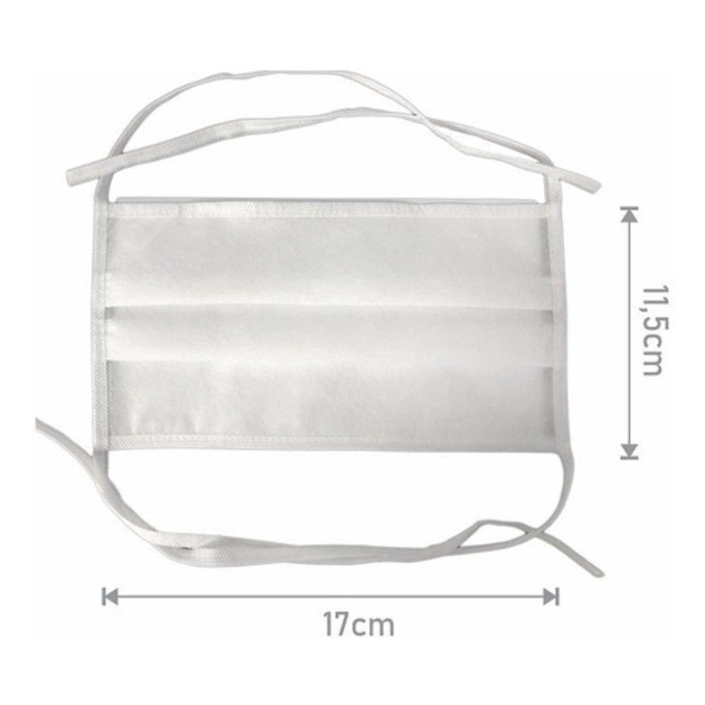 Masc Descar Tnt Dupla 30 Pecas Lavavel De Tiras Kit Unic Uni