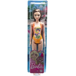 Boneca Barbie Praia Maio Laranja Mattel DWJ99