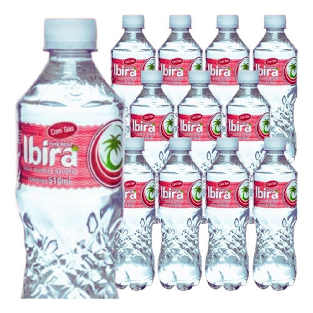 Água Mineral Com Gás Ibirá Ph 10,24 510Ml 12 Unidades