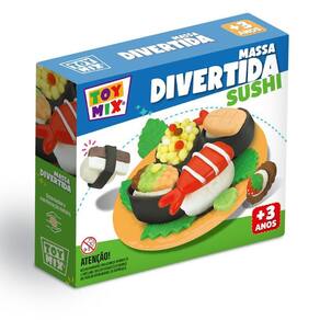 Coleção Comidinhas de Madeira Kit Sushi 16 Peças Brinquedo