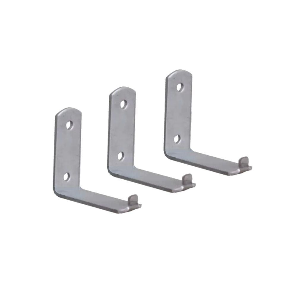 Kit 3 Suporte Para Extintor de Incêndio Chapa L 2 Furo 6x5cm
