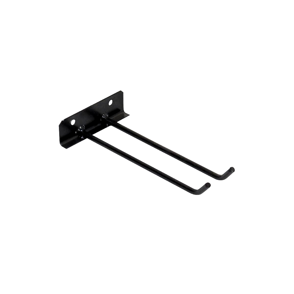 Suporte Para Vassouras de Parede Aço Carbono Preto 20cm