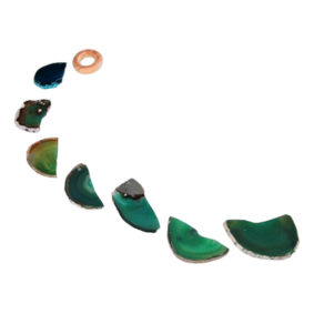 Mensageiro dos Ventos Chapa de Agata Verde Paz eCalma  APTO