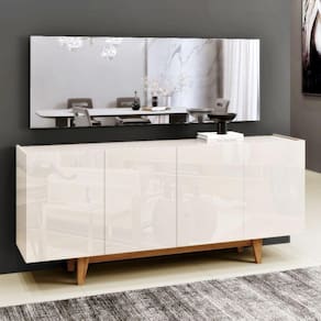 Balcão Buffet Belle 4 portas Mavaular - Off White