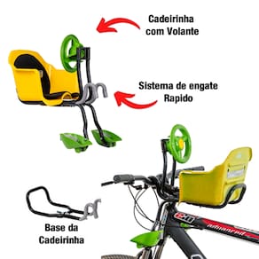 Cadeirinha Bicicleta Aro 29 Flexbike Diant Volante