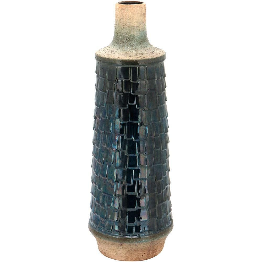 HOME&amp;CO MERLION GARRAFA DECORATIVA 22x26x26cm CERÂMICA AZUL