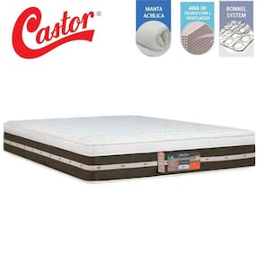 Colchão Queen Mola Castor Silver Star Tecnopedic Air One Face 1,58 X 1,98 X 0,32 (62603)