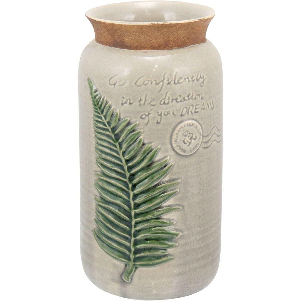 GREEK VASO 25x14x14cm CERÂMICA BEGE