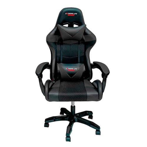 imagem-Cadeira Gamer Drakon Giratória e Reclinável Preta - ELG