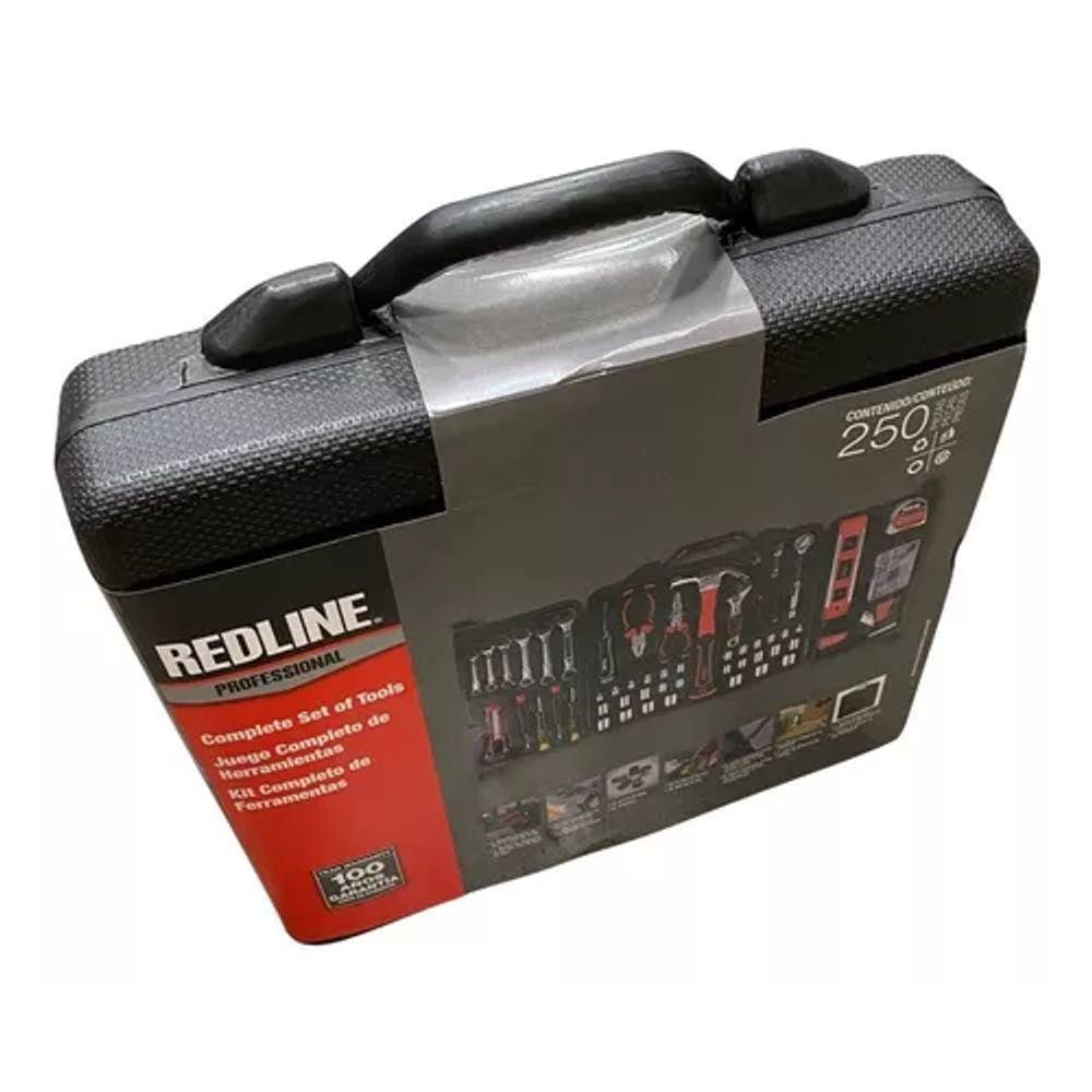 Kit Profissional - Jogo De Ferramentas 250 Peças - Redline
