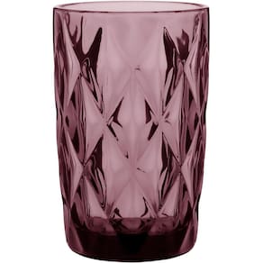 COPO LONG DRINK 13x8x8cm 370ml VIDRO ROSA 6PÇ