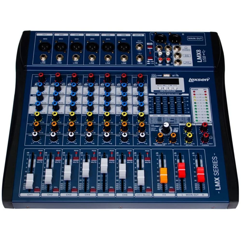 Mesa Lexsen Lmx8usb 8 Canais Efeitos Interface