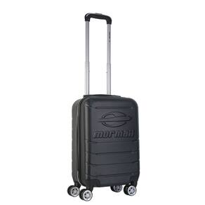 Mala de Bordo Abs para Viagem Mormaii Mor-1901 Cadeado Integrado Rodas Duplas Giro 360 Preta