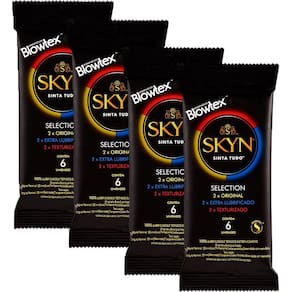 Kit 4 Pacotes Preservativo SKYN Selection C/ 6 Unidades Cada