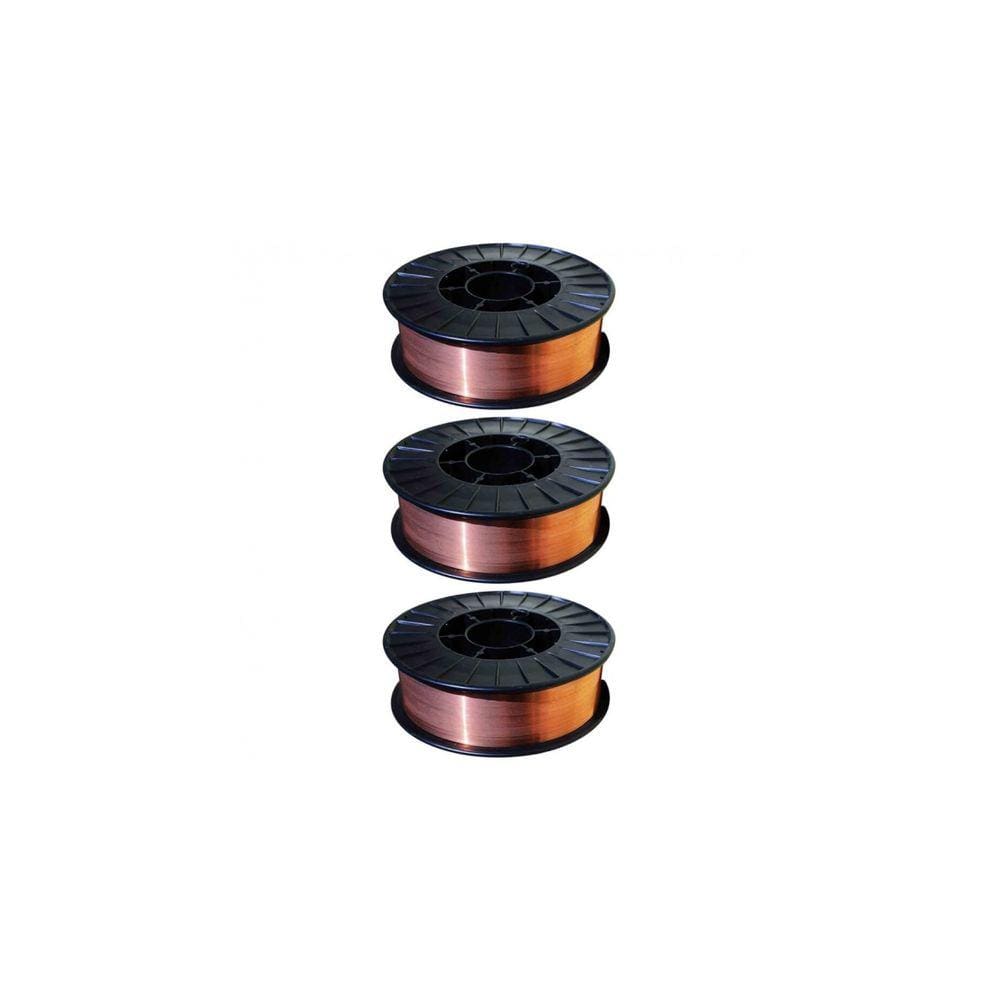 Kit com 3 Arame Mig Diâmetro - 0,80mm - 5kg - JST
