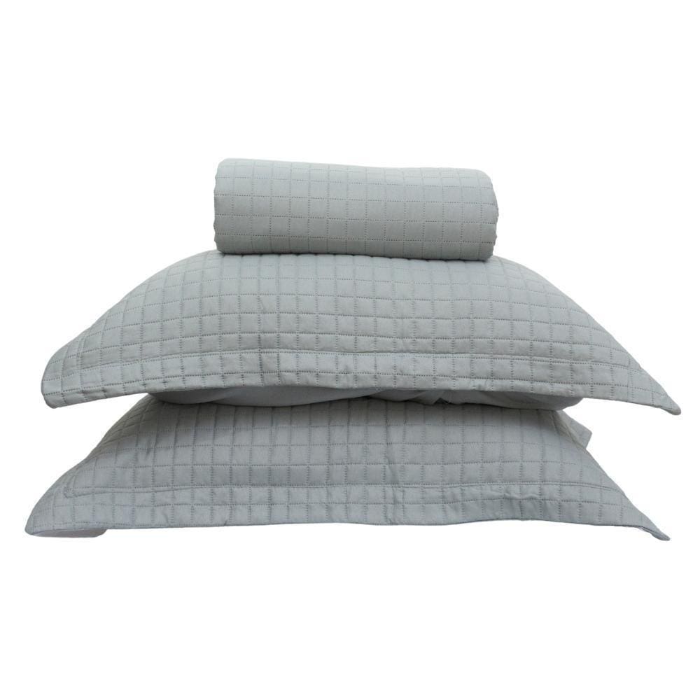 Kit Colcha King Liso Bouti Cobre Leito 3 Peças