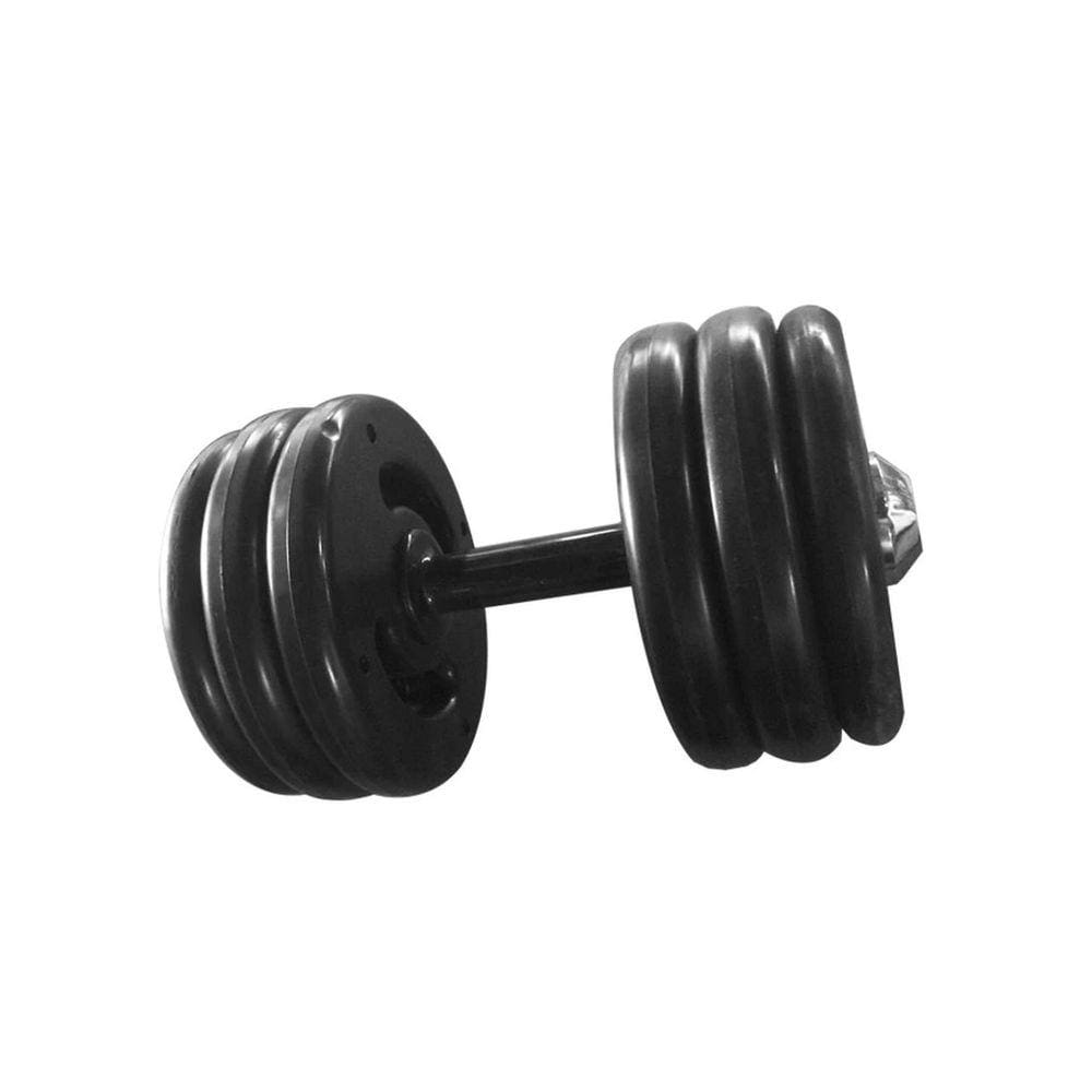 Dumbell Injetado Pegada Emborrachada Academia Fitness 20kg
