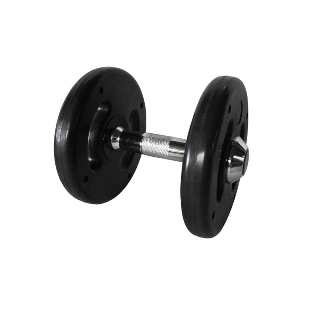 Dumbbell Injetado Com Pegada Cromada Academia Fitness 10kg