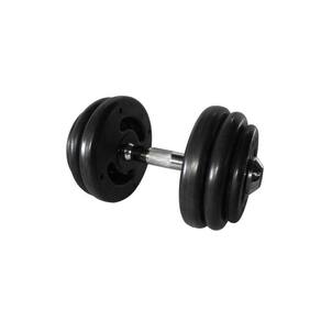 Dumbbell Injetado com Pegada Cromada Academia Fitness 22kg