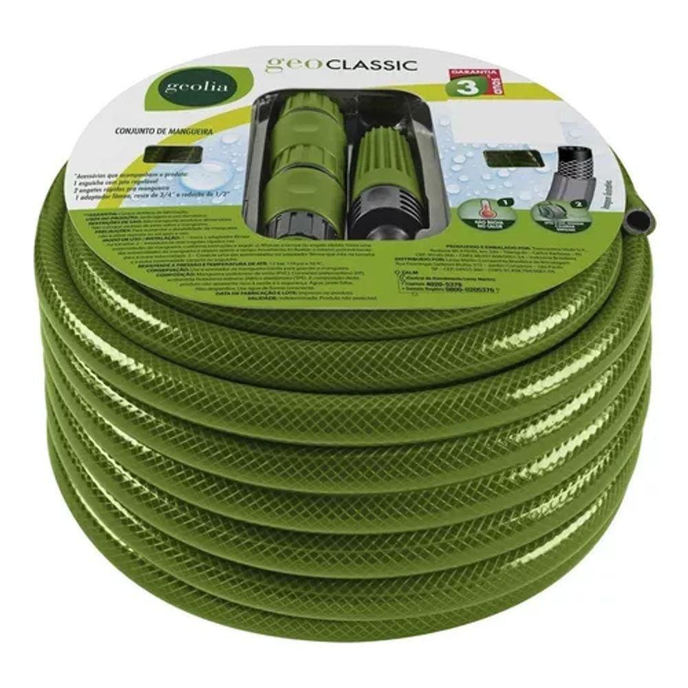 Conjunto De Mangueira Jardim Flexível 1/2 10m + Acessórios