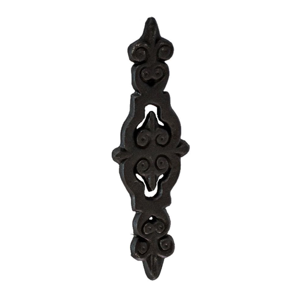 Florão Ornamento Grade em Ferro Fundido Decoração N02 27x8cm