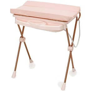 Banheira de Bebe com Trocador Galzerano Plastica Classic Rose