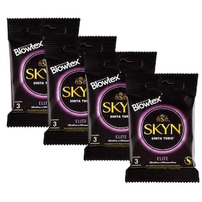 Kit com 4 Preservativo SKYN Elite c/ 3 Un Cada