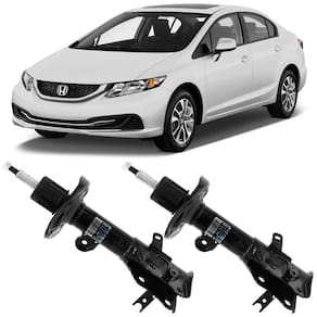2 Amortecedor Honda Civic 2014 A 2016 Dianteiro Nakata
