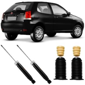 2 Amortecedor Fiat Palio 96 A 2010 Traseiro Cofap E Kit