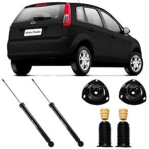 2 Amortecedor Fiesta Hatch 2003 A 2014 Traseiro Cofap E Kit