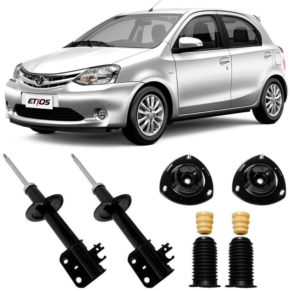 2 Amortecedor Etios 2013 A 2018 Dianteiro Monroe E Kit