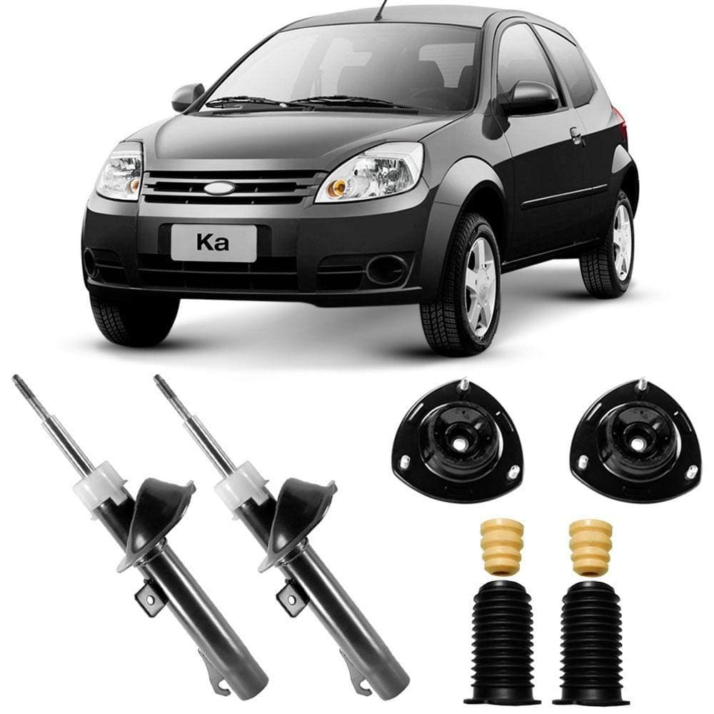 2 Amortecedor Ka 2008 A 2011 Dianteiro Nakata E Kit