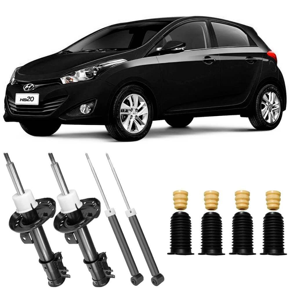 Kit 4 Amortecedor Hb20 Hb20s 2013 A 2019 Dianteiro Nakata