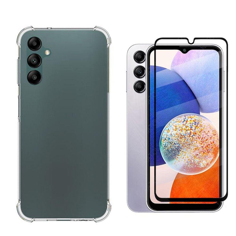 Kit Capa Capinha Para Galaxy A14 Anti Impacto + Película 3d