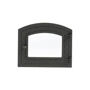 Porta Forno Ferro Fundido Com Vidro 31,5x46cm Colonial G
