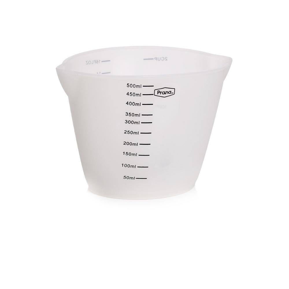 Copo Jarra de Medidas Silicone Flexível 500ml Cozinha Prana