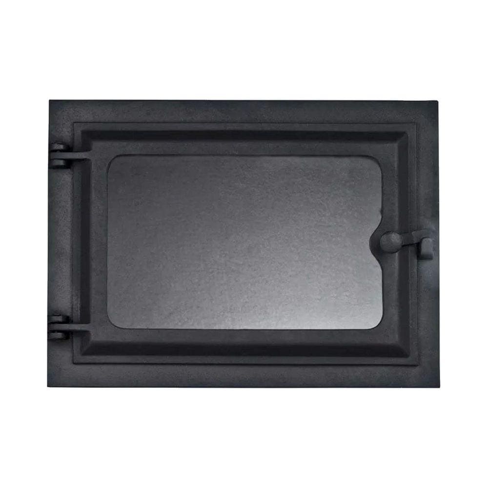 Porta Forno Ferro Fundido Com Vidro 31,5x46cm - Modelo G