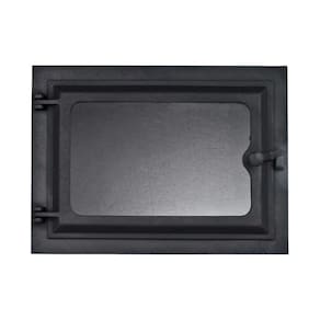 Porta Forno Ferro Fundido Com Vidro 28,5x33,5cm