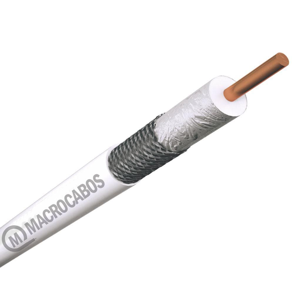 Cabo Coaxial RGC-6 67% 300M Branco
