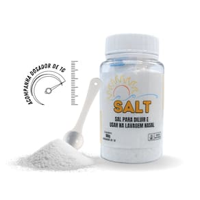 Sal Sem Iodo Ultrafino Para Diluir Lavagem Nasal 100g